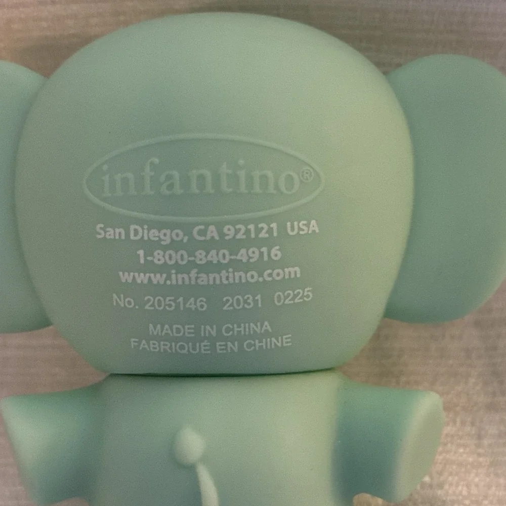 Infantino Activity  Bath Toy Set Lion Elephant Sloth Rubber Bath Squirters